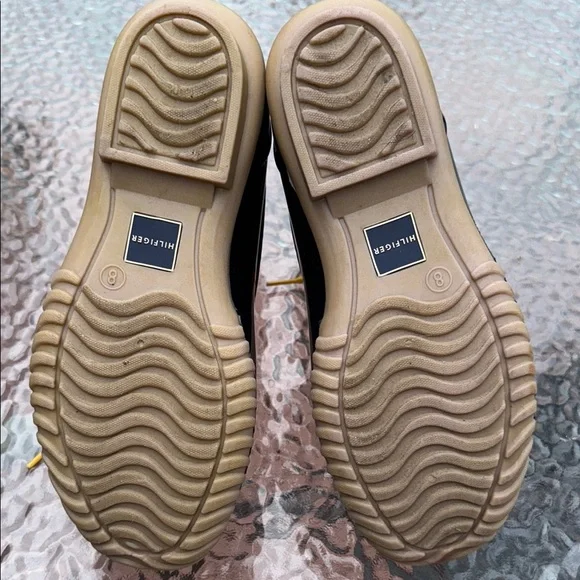 Hilfiger Plaid and Black Duck Boots - Picture 8 of 8